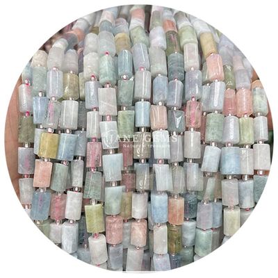 Grosir Batu permata kristal alami silinder berbentuk manik-manik agate silinder bebas manik aksesoris untuk pembuatan perhiasan DIY
