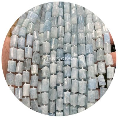 Grosir Batu permata kristal alami silinder berbentuk manik-manik agate silinder bebas manik aksesoris untuk pembuatan perhiasan DIY