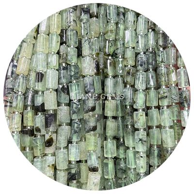 Grosir Batu permata kristal alami silinder berbentuk manik-manik agate silinder bebas manik aksesoris untuk pembuatan perhiasan DIY