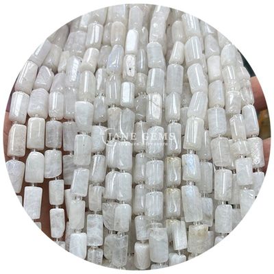 Grosir Batu permata kristal alami silinder berbentuk manik-manik agate silinder bebas manik aksesoris untuk pembuatan perhiasan DIY