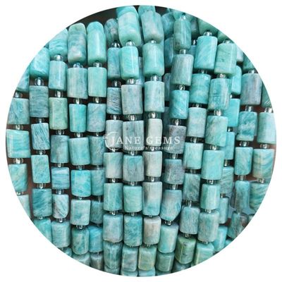 Grosir Batu permata kristal alami silinder berbentuk manik-manik agate silinder bebas manik aksesoris untuk pembuatan perhiasan DIY