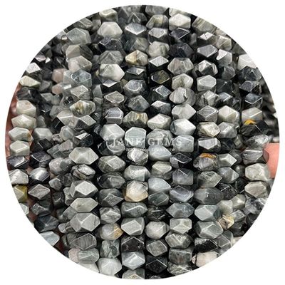 Grosir Batu permata kristal alami sudut manik-manik amorf bergaris Agate tidak teratur manik-manik longgar aksesoris untuk perhiasan DIY