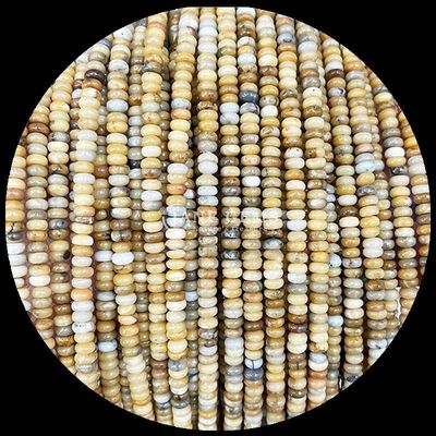 Batu permata manik ukuran khusus Rondelle Abacus Bentuk Batu permata Gila Agate Aquamarine Lolos manik benang untuk pembuatan perhiasan