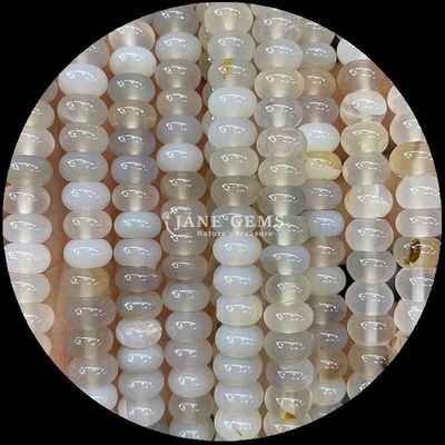 Batu permata manik ukuran khusus Rondelle Abacus Bentuk Batu permata Opalit Emas Sutra Lolos manik benang untuk pembuatan perhiasan