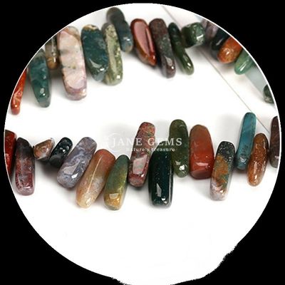 Batu permata alami Bentuk gigi yang tidak teratur Lapis Lazuli Karnelian Chip Kerikil Untaian manik longgar untuk pembuatan perhiasan DIY