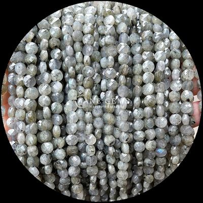 Bentuk datar berfaceted manik-manik kristal batu permata bulat bentuk longgar manik-manik untaian untuk DIY pembuatan perhiasan