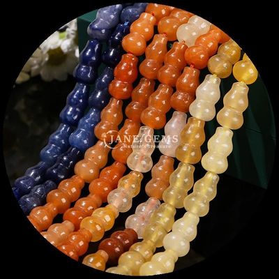 Untaian manik longgar bentuk vas batu permata kristal manik bentuk labu untuk pembuatan perhiasan DIY