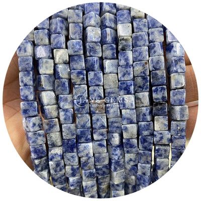 Grosir Batu permata kristal alami berbentuk persegi manik-manik kubus batu longgar manik-manik aksesoris manik-manik kubus spacers untuk perhiasan