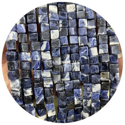 Grosir Batu permata kristal alami berbentuk persegi manik-manik kubus batu longgar manik-manik aksesoris manik-manik kubus spacers untuk perhiasan