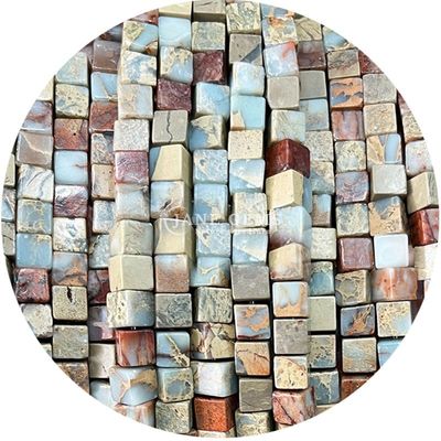 Grosir Batu permata kristal alami berbentuk persegi manik-manik kubus batu longgar manik-manik aksesoris manik-manik kubus spacers untuk perhiasan