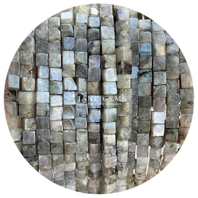 Grosir Batu permata kristal alami berbentuk persegi manik-manik kubus batu longgar manik-manik aksesoris manik-manik kubus spacers untuk perhiasan