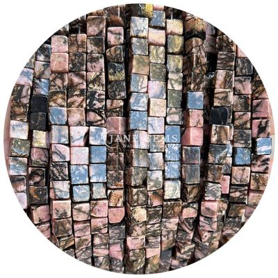 Grosir Batu permata kristal alami berbentuk persegi manik-manik kubus batu longgar manik-manik aksesoris manik-manik kubus spacers untuk perhiasan
