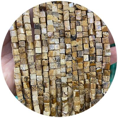 Grosir batu permata kristal alami persegi manik-manik batu akik kubus longgar manik-manik pirus aksesoris spacers untuk pembuatan perhiasan