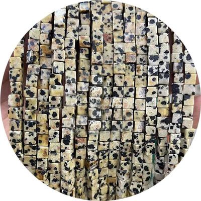 Grosir batu permata kristal alami persegi manik-manik batu akik kubus longgar manik-manik pirus aksesoris spacers untuk pembuatan perhiasan