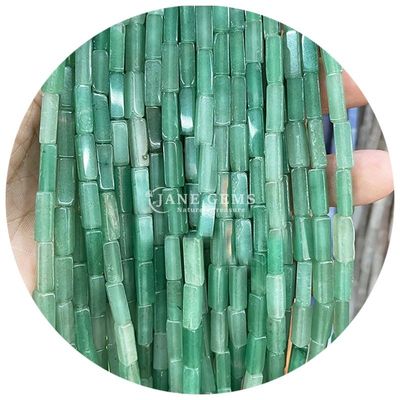 Grosir Asli Perhiasan Permata Lolos Bentuk persegi panjang Kuboid Perhiasan Permata Lolos Spacer Aksesoris Perhiasan Diy