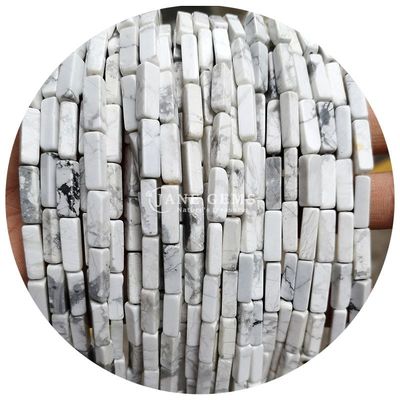 Grosir Batu permata kristal alami persegi panjang Kuboid manik-manik batu longgar manik-manik aksesoris manik-manik kubus spacers untuk perhiasan