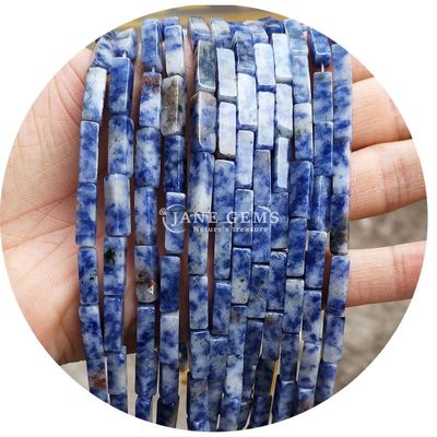 Grosir Batu permata kristal alami persegi panjang Kuboid manik-manik batu longgar manik-manik aksesoris manik-manik kubus spacers untuk perhiasan