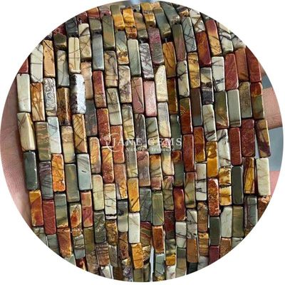 Grosir Batu permata kristal alami persegi panjang Kuboid manik-manik batu longgar manik-manik aksesoris manik-manik kubus spacers untuk perhiasan