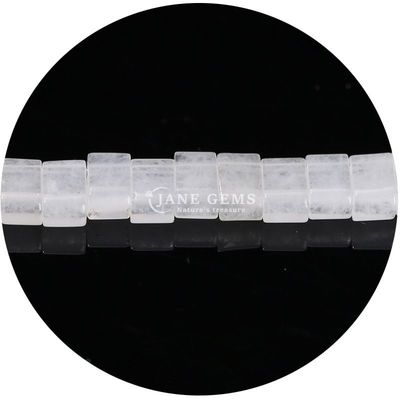 Grosir batu permata kristal alami berfacet manik-manik persegi panjang aksesoris manik-manik batu longgar spacers berfacet untuk perhiasan