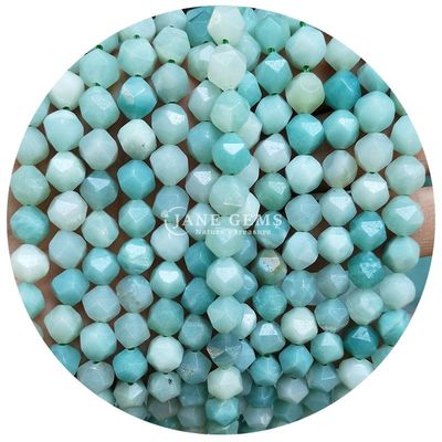 Grosir Batu permata kristal alami berfaceted manik-manik berfaceted batu longgar manik-manik aksesoris rombus manik-manik spacer untuk perhiasan