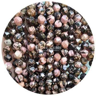 Grosir Batu permata kristal alami berfaceted manik-manik berfaceted batu longgar manik-manik aksesoris rombus manik-manik spacer untuk perhiasan