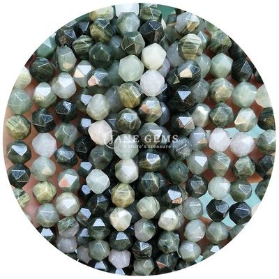 Grosir Batu permata kristal alami berfaceted manik-manik berfaceted batu longgar manik-manik aksesoris rombus manik-manik spacer untuk perhiasan