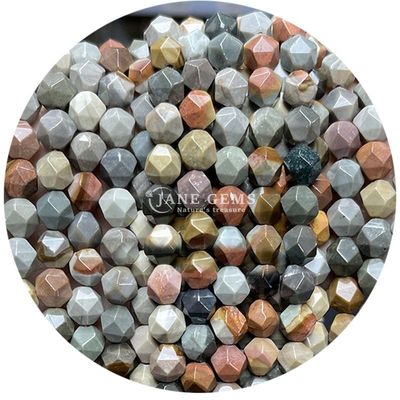 Grosir Batu permata kristal alami berfaceted manik-manik berfaceted batu longgar manik-manik aksesoris rombus manik-manik spacer untuk perhiasan