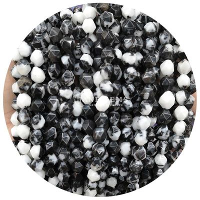 Grosir Batu permata kristal alami berfaceted manik-manik berfaceted batu longgar manik-manik aksesoris rombus manik-manik spacer untuk perhiasan