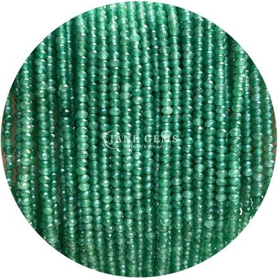 Berbagai Jenis Permata Kalsedonia Manik-manik Kristal Alami Berfacet Abacus Bentuk Manik-manik Rantai Rantai Rantai Rantai Untuk Gelang