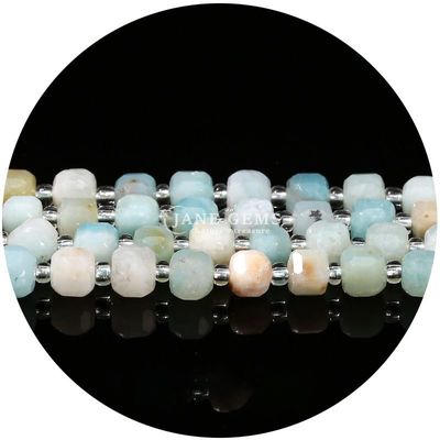 Grosir batu permata alami manik-manik longgar fluorit batu kristal manik-manik longgar moonstone manik-manik longgar spacers untuk perhiasan Diy