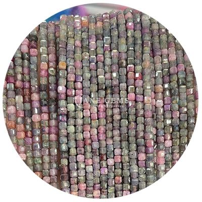 Grosir batu permata alami manik-manik longgar fluorit batu kristal manik-manik longgar moonstone manik-manik longgar spacers untuk perhiasan Diy
