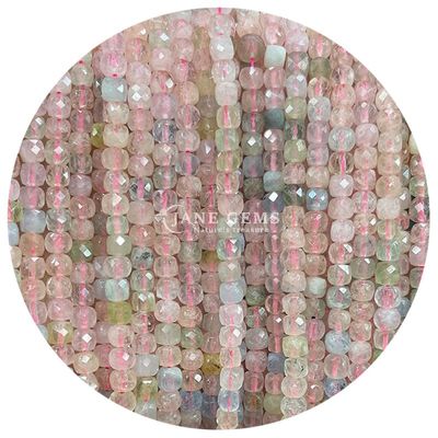 Grosir batu permata alami manik-manik longgar fluorit batu kristal manik-manik longgar moonstone manik-manik longgar spacers untuk perhiasan Diy