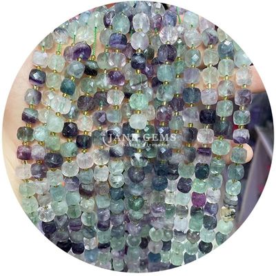 Grosir batu permata alami manik-manik longgar fluorit batu kristal manik-manik longgar moonstone manik-manik longgar spacers untuk perhiasan Diy