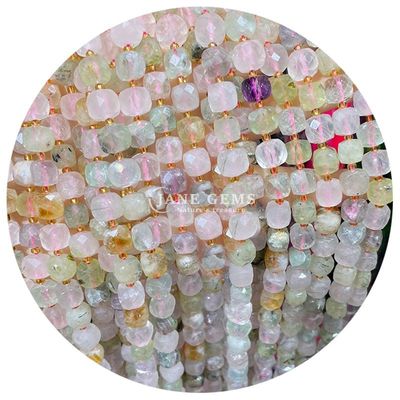 Grosir batu permata alami manik-manik longgar fluorit batu kristal manik-manik longgar moonstone manik-manik longgar spacers untuk perhiasan Diy