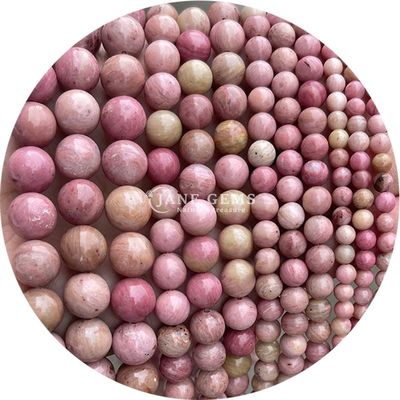 Grosir Batu Alam Jasper Bulat Permata Lolos 8mm Labradorite Lolos Permata Mawar Kuarsa Bulat Permata Spacer Untuk Perhiasan