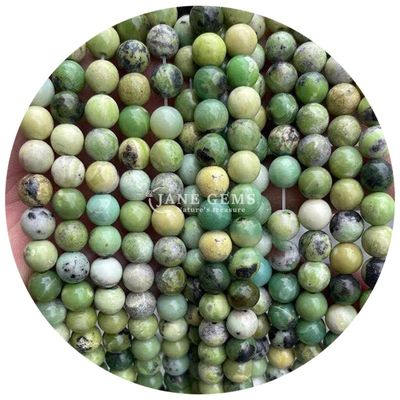 Grosir Batu Alam Jasper Bulat Permata Lolos 8mm Labradorite Lolos Permata Mawar Kuarsa Bulat Permata Spacer Untuk Perhiasan