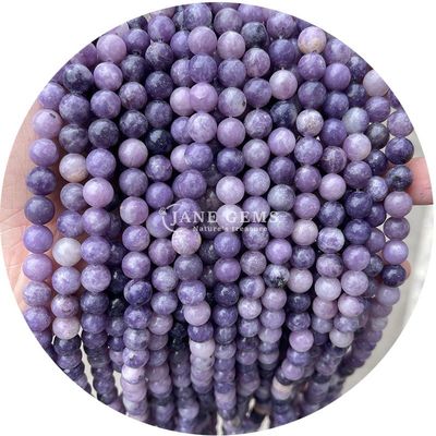 Grosir Batu Alam Jasper Bulat Permata Lolos 8mm Labradorite Lolos Permata Mawar Kuarsa Bulat Permata Spacer Untuk Perhiasan