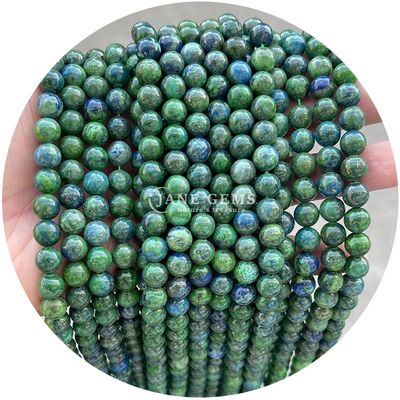 Grosir Batu Alam Jasper Bulat Permata Lolos 8mm Labradorite Lolos Permata Mawar Kuarsa Bulat Permata Spacer Untuk Perhiasan