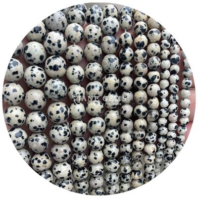 Grosir Batu Alam Bulat Permata Lolos 8mm Pink Zebra Jasper Permata Lolos Tourmaline Bulat Permata Spacer Untuk Perhiasan