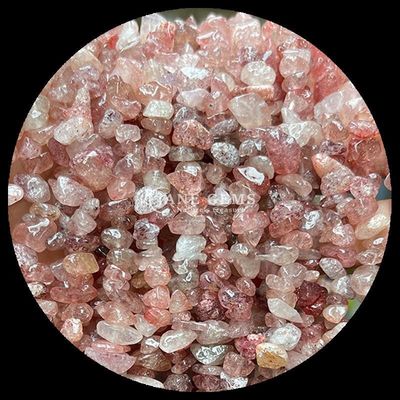 Tourmaline Garnet Permata Manik-manik Kristal Alam Bentuk Irregular Chip Kerikil Batu Lolos Untaian Manik-manik Untuk Gelang