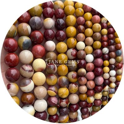 Grosir batu permata alami bulat bebas manik-manik 8mm Hematite bebas manik-manik Lava Batu bulat Agate manik-manik spacers untuk Perhiasan M