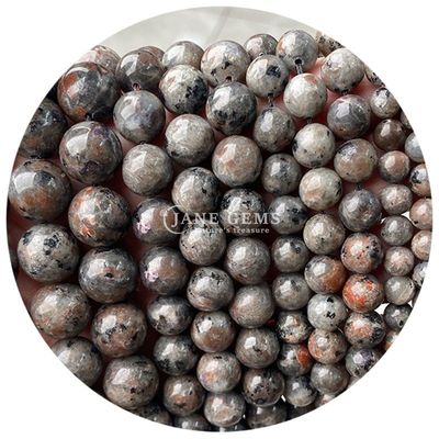 Grosir batu permata alami bulat bebas manik-manik 8mm Hematite bebas manik-manik Lava Batu bulat Agate manik-manik spacers untuk Perhiasan M