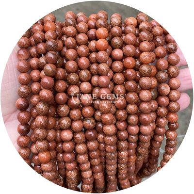 Grosir batu permata alami bulat bebas manik-manik 8mm Hematite bebas manik-manik Lava Batu bulat Agate manik-manik spacers untuk Perhiasan M