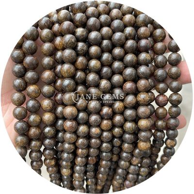 Grosir batu permata alami bulat bebas manik-manik 8mm Hematite bebas manik-manik Lava Batu bulat Agate manik-manik spacers untuk Perhiasan M
