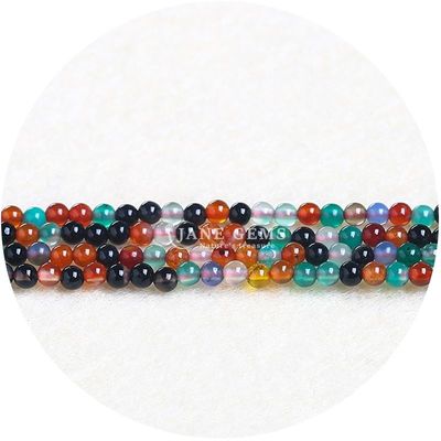 Grosir batu permata alami manik-manik bulat 8mm MULTICOLOR TOURMALINE manik-manik bulat manik-manik batu akik SPACERS FOR JEWELRY