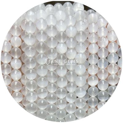 Grosir Natural 2A Plum Blossom Tourmaline Round Loose Beads Moonstone Flourite Sunstone Beads Spacers untuk Perhiasan