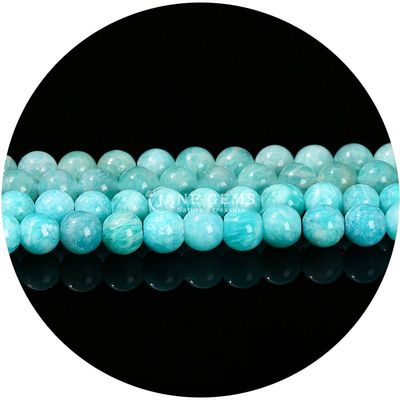 Grosir Natural 2A Plum Blossom Tourmaline Round Loose Beads Moonstone Flourite Sunstone Beads Spacers untuk Perhiasan