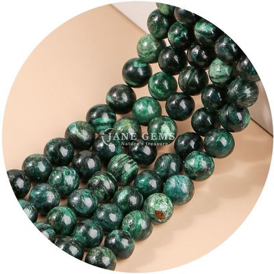 Grosir Natural 2A Plum Blossom Tourmaline Round Loose Beads Moonstone Flourite Sunstone Beads Spacers untuk Perhiasan