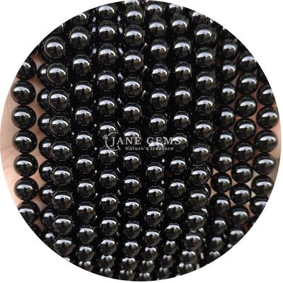 Grosir Natural 2A Tourmaline Bulat Lolos Manik Moonstone Lolos Batu Manik Pelangi Fluorit Manik Spacer untuk Perhiasan