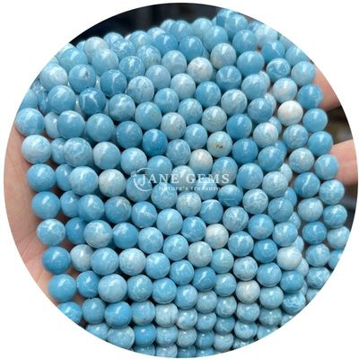 Grosir Natural 2A Tourmaline Bulat Lolos Manik Moonstone Lolos Batu Manik Pelangi Fluorit Manik Spacer untuk Perhiasan
